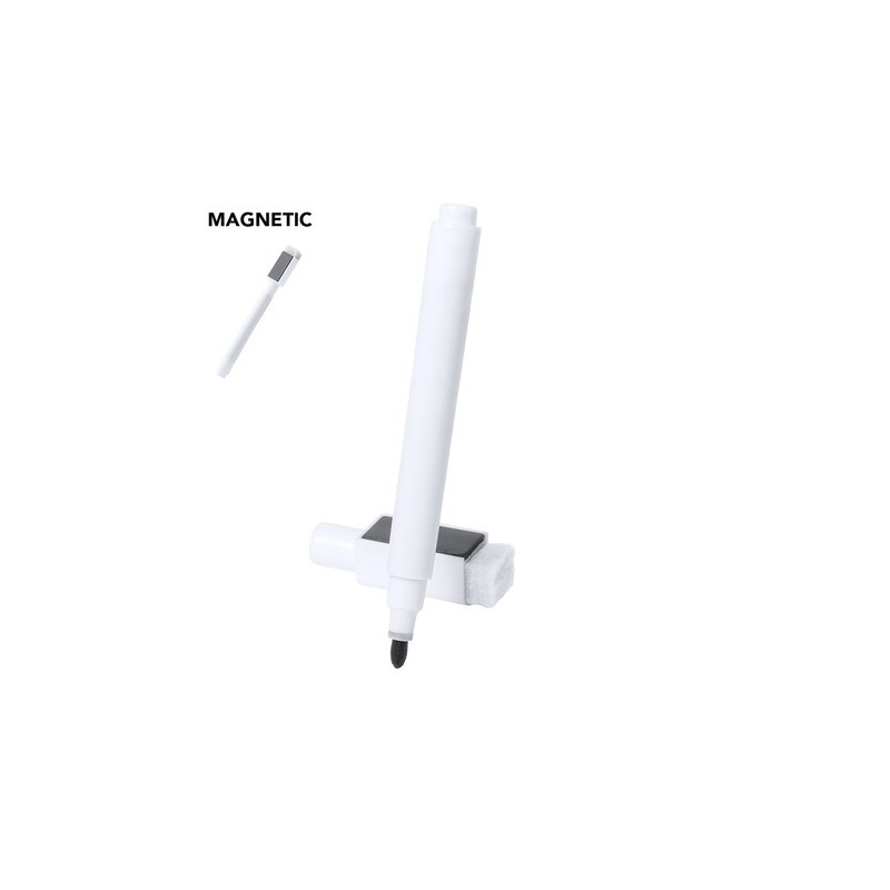 Marqueur Effaçable Magnétique Personnalisé Pas Cher - Solek Couleurs : blanc personnalisable avec votre logo