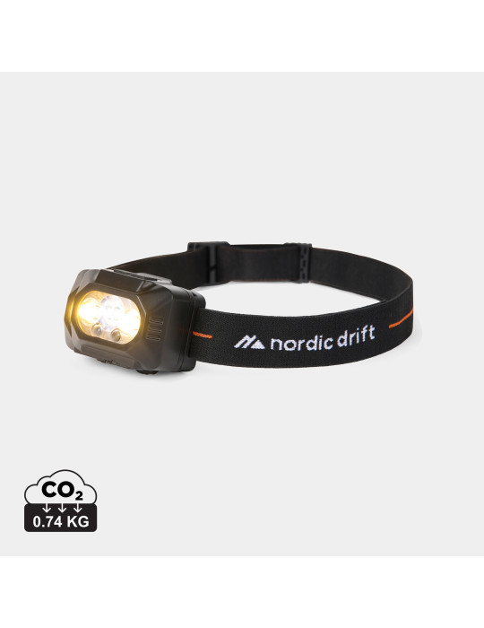 Lampe frontale à double batterie Nordic Drift Everest personnalisable