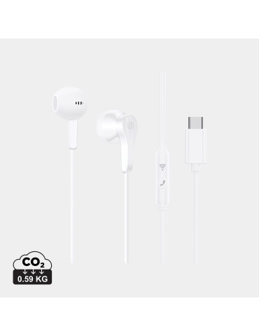 Écouteurs filaires USB-C Hartford Urban Vitamin personnalisables