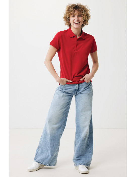 Polo femme IQONIQ Yosemite coton recyclé et bio 220 g/m² personnalisable