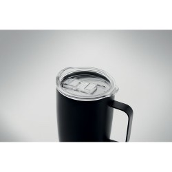 Gobelet isotherme double paroi 300ml personnalisable et pratique RUBY Matières : acier inoxydable Couleurs : noir objet publicit