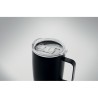 Gobelet isotherme double paroi 300ml personnalisable et pratique RUBY Matières : acier inoxydable Couleurs : noir objet publicit