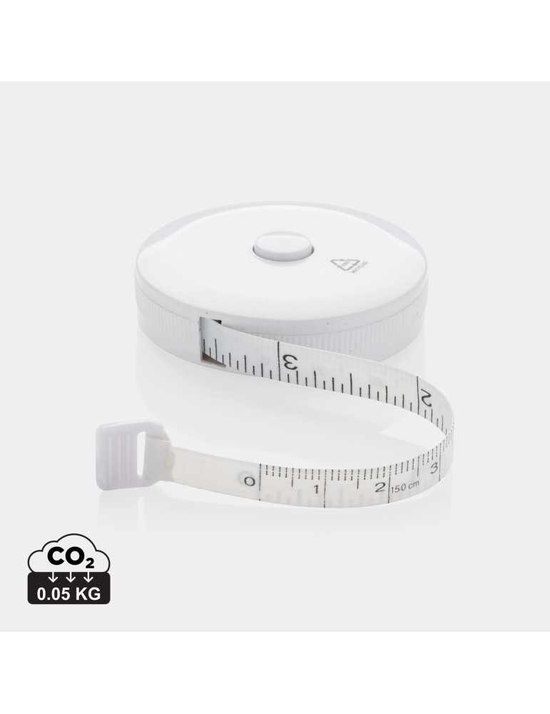Mètre ruban de tailleur en plastique recyclé RCS personnalisable
