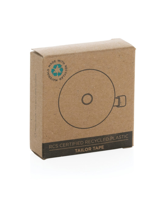 Mètre ruban de tailleur en plastique recyclé RCS personnalisable