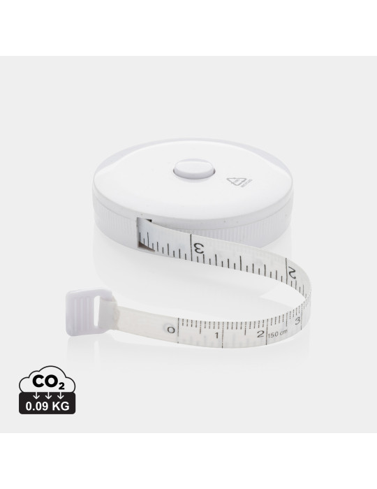 Mètre ruban de tailleur en plastique recyclé RCS personnalisable