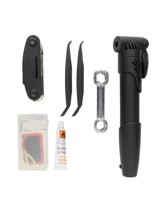 Kit de réparation vélo avec outil multifonction personnalisable