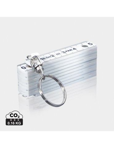 Mini règle pliable porte-clés personnalisable