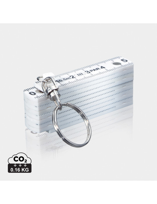 Mini règle pliable porte-clés personnalisable