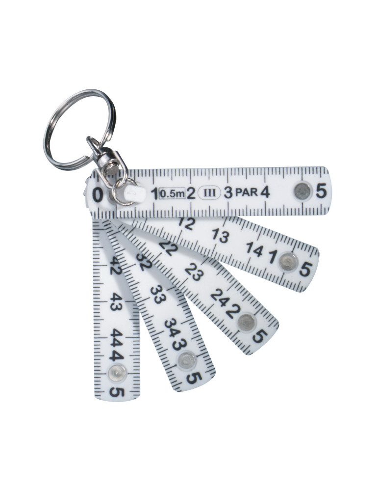Mini règle pliable porte-clés personnalisable
