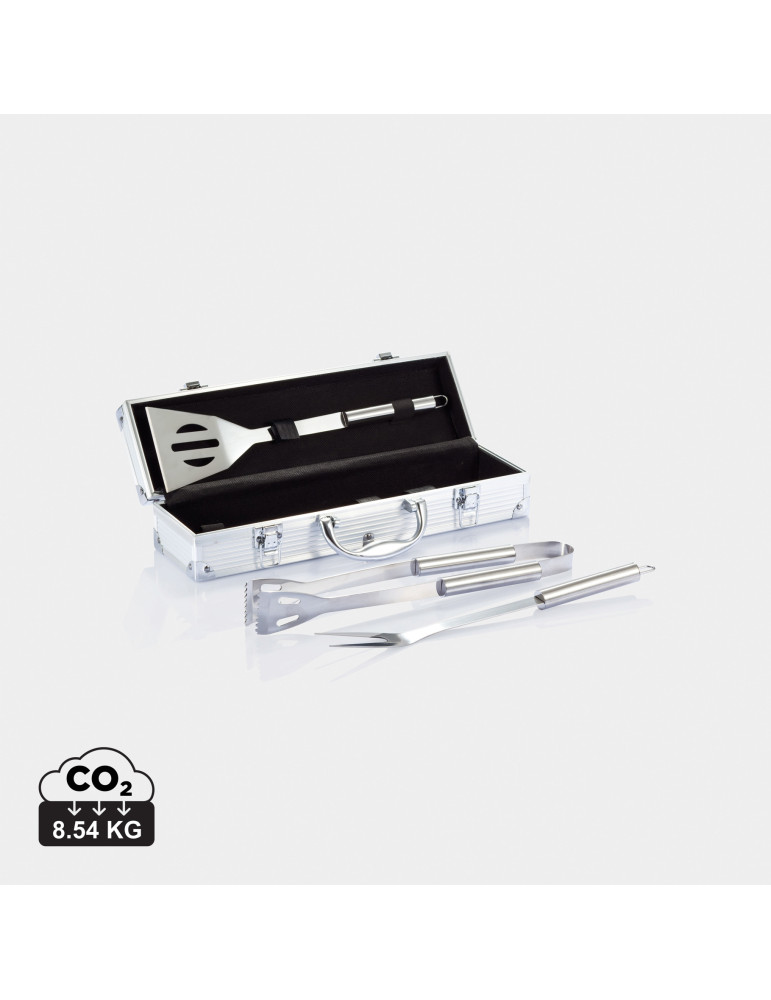 Coffret barbecue 3 accessoires en inox personnalisable