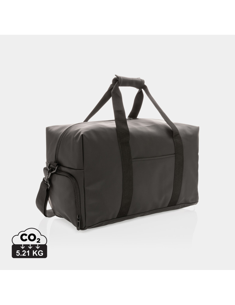 Sac week-end en PU doux à poche chaussures personnalisable