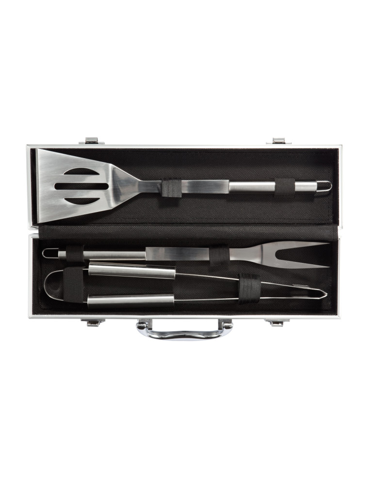 Coffret barbecue 3 accessoires en inox personnalisable