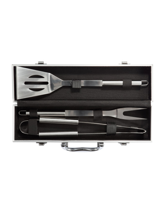 Coffret barbecue 3 accessoires en inox personnalisable