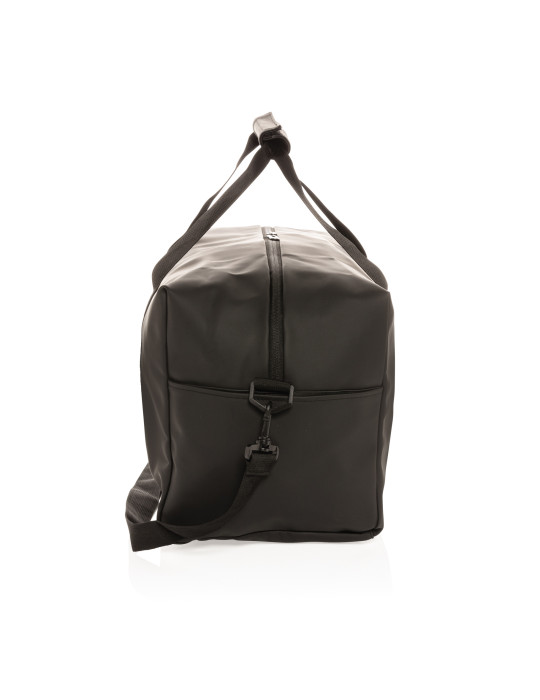 Sac week-end en PU doux à poche chaussures personnalisable