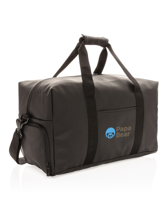 Sac week-end en PU doux à poche chaussures personnalisable
