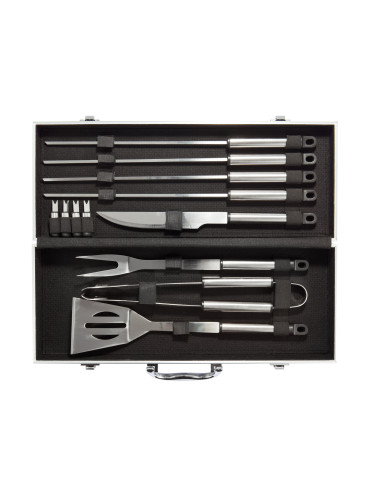 Coffret barbecue 12 accessoires en inox personnalisable 2
