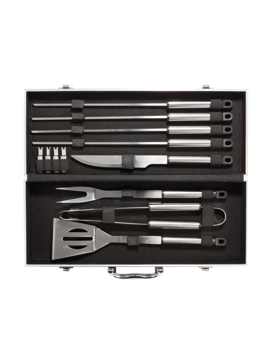 Coffret barbecue 12 accessoires en inox personnalisable