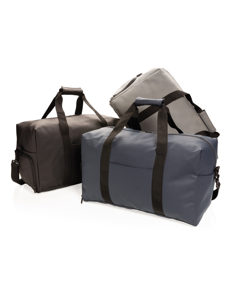 Sac week-end en PU doux à poche chaussures personnalisable