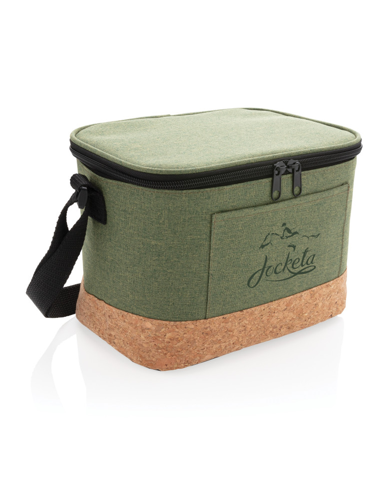 Sac isotherme 6 canettes avec détail liège personnalisable