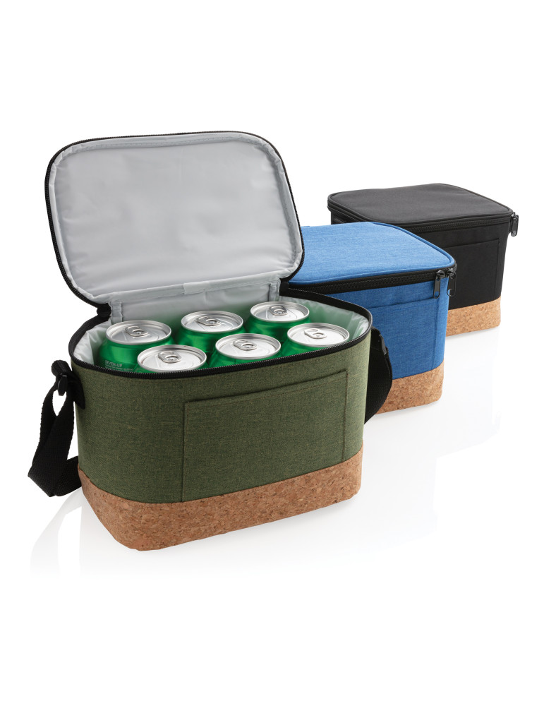 Sac isotherme 6 canettes avec détail liège personnalisable