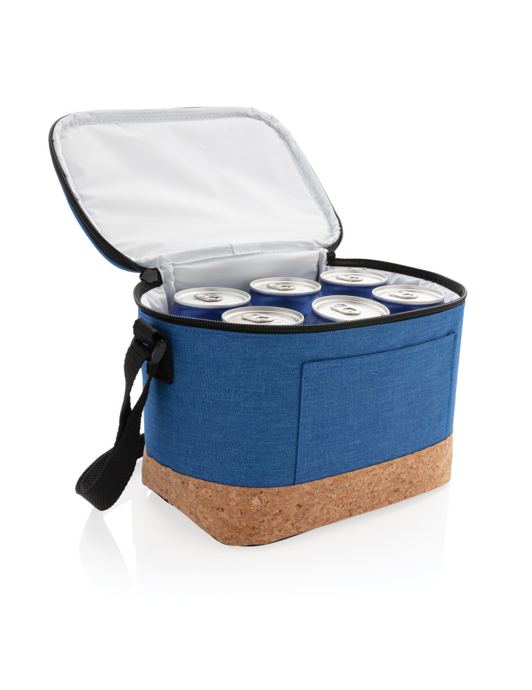Sac isotherme 6 canettes avec détail liège personnalisable