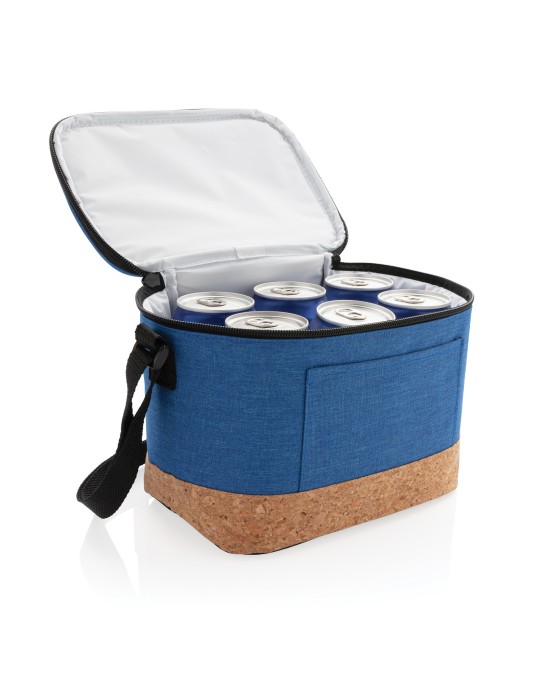 Sac isotherme 6 canettes avec détail liège personnalisable