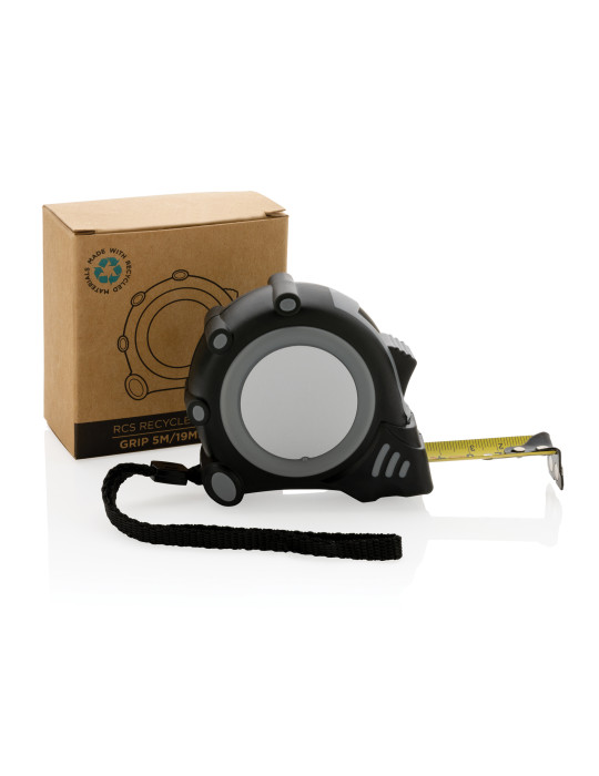 Mètre ruban Grip 5M/19mm en plastique recyclé RCS personnalisable