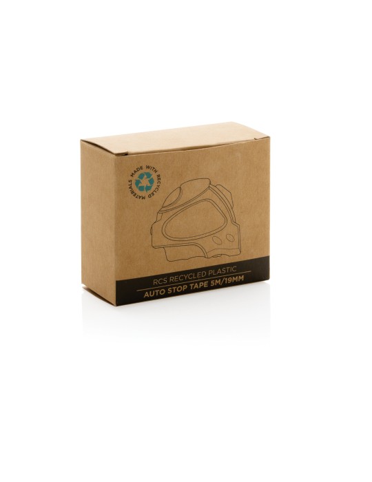 Mètre Auto Stop 5 m en ABS recyclé RCS personnalisable