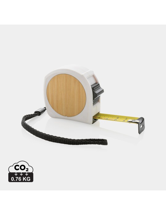Mètre 5 m bambou et ABS recyclé RCS personnalisable
