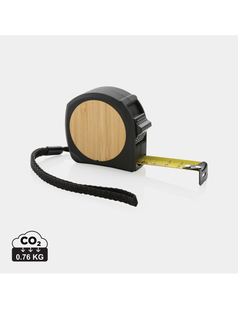 Mètre 5 m bambou et ABS recyclé RCS personnalisable