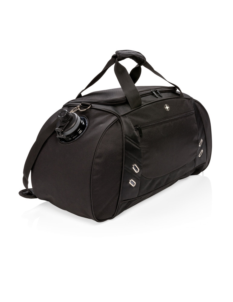 Sac sport week-end Swiss Peak à ouverture en U personnalisable