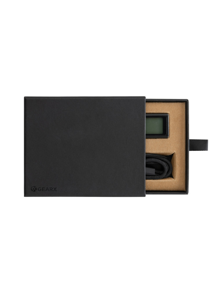 Mètre laser 30 mètres en aluminium recyclé RCS Gear X GearX personnalisable