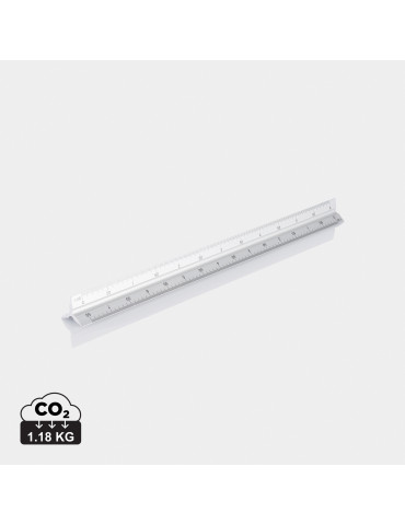 Règle triangulaire Cutch aluminium 30 cm personnalisable