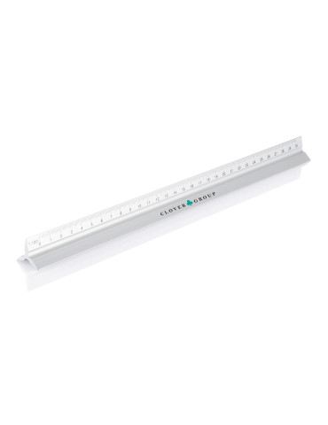 Règle triangulaire Cutch aluminium 30 cm personnalisable 2