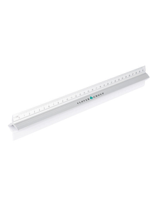 Règle triangulaire Cutch aluminium 30 cm personnalisable