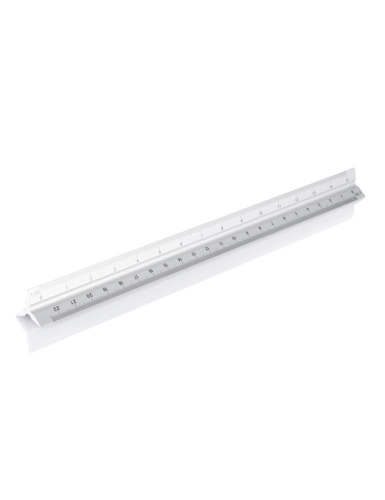 Règle triangulaire Cutch aluminium 30 cm personnalisable