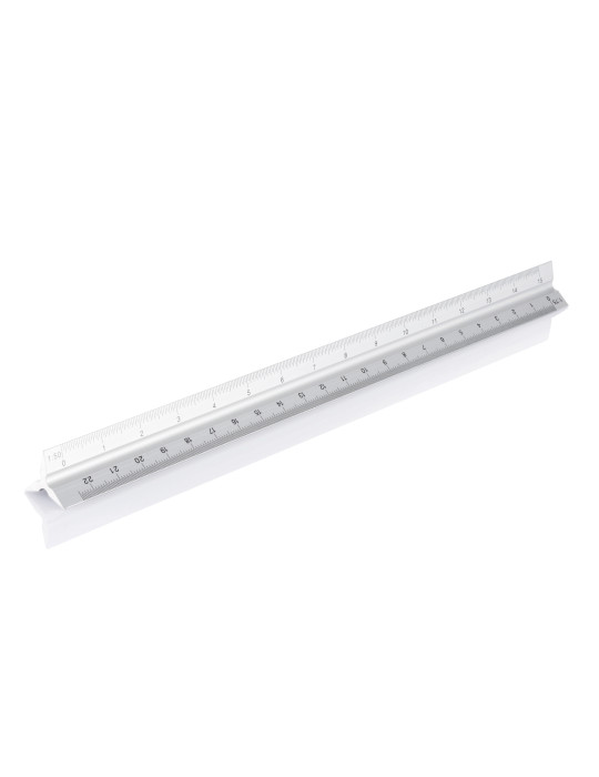 Règle triangulaire Cutch aluminium 30 cm personnalisable