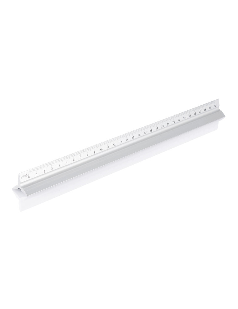 Règle triangulaire Cutch aluminium 30 cm personnalisable
