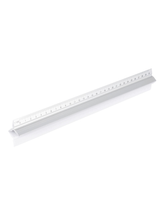 Règle triangulaire Cutch aluminium 30 cm personnalisable