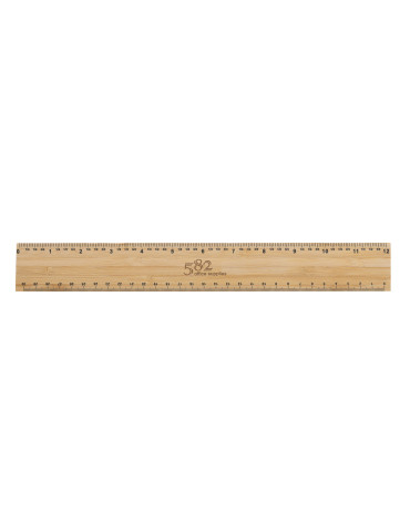 Règle 30cm épaisse et double face en bambou Timberson personnalisable 2