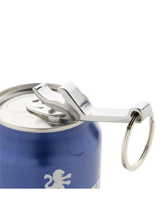 Porte-clés décapsuleur en alliage de zinc recyclé RCS personnalisable