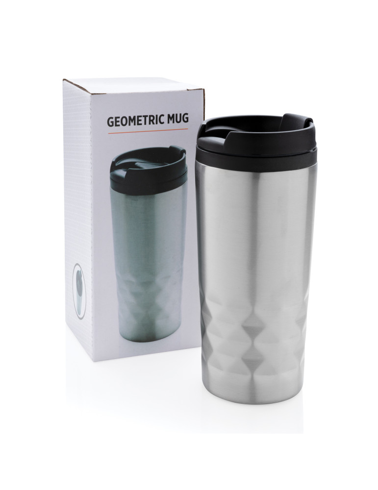 Mug géométrique inox 300 ml personnalisable