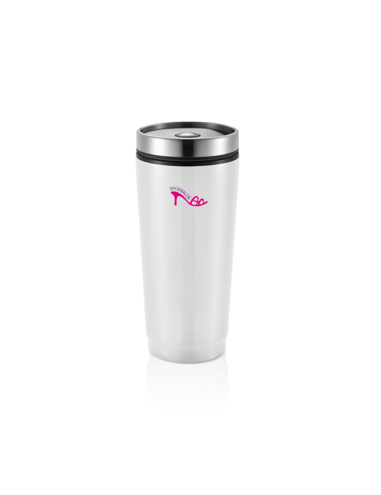 Mug 350 ml à bouton poussoir antifuite personnalisable