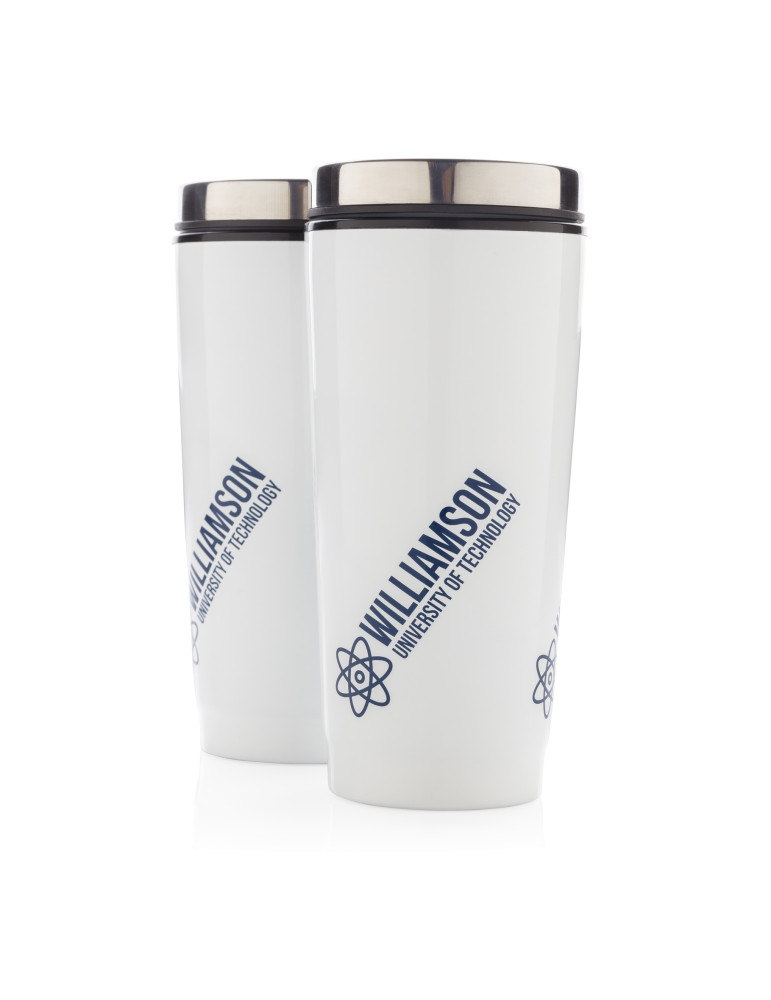 Mug 350 ml à bouton poussoir antifuite personnalisable
