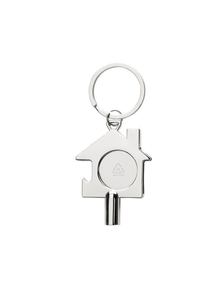 Porte-clés 3 en 1 en alliage de zinc recyclé RCS personnalisable