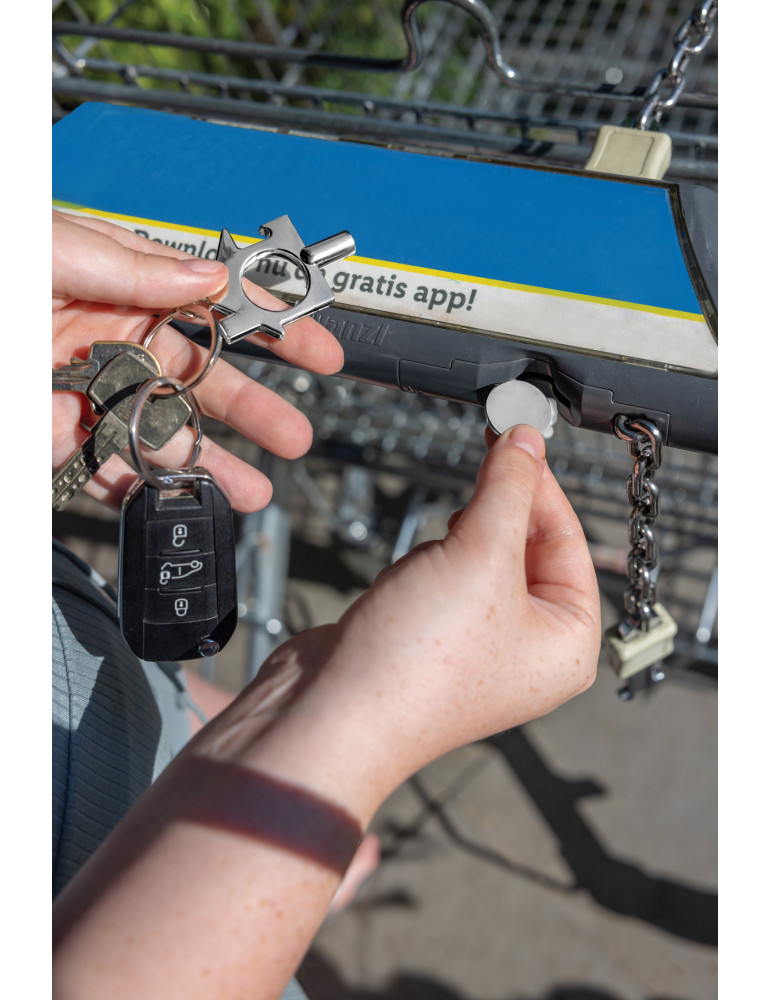 Porte-clés 3 en 1 en alliage de zinc recyclé RCS personnalisable