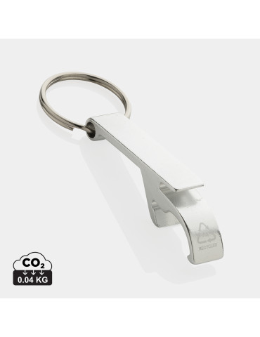Porte-clés décapsuleur en aluminium recyclé RCS personnalisable