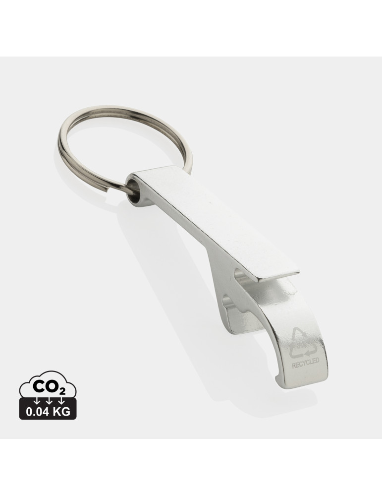 Porte-clés décapsuleur en aluminium recyclé RCS personnalisable