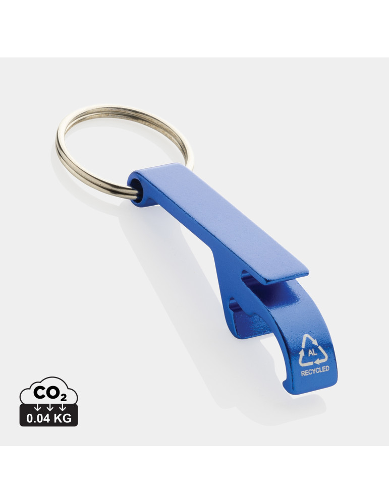 Porte-clés décapsuleur en aluminium recyclé RCS personnalisable