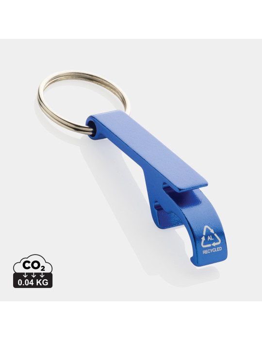 Porte-clés décapsuleur en aluminium recyclé RCS personnalisable